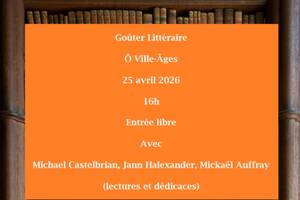 Goûter littéraire avec 3 auteurs, 25 avril 2026, Massy