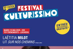 Festival Culturissimo - Rencontre-Lecture avec Laëtitia Milot
