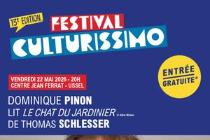 Festival Culturissimo - Lecture de Dominique Pinon
