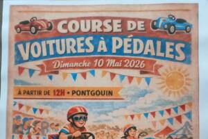 Course de voiture à pédalier