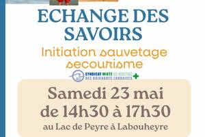 Echange des savoirs : initiation Sauvetage secourisme