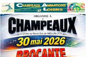 BROCANTE & VIDE-GRENIERS à CHAMPEAUX (77), le 30/05/2026