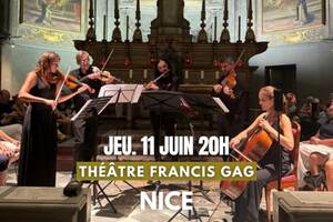 Concert à Nice : Rossini, Telemann, Taffanel, Tchaïkovsky, Bizet, Aznavour, Wieniawski, Poulenc, Ibert, Piazzolla, Vivaldi