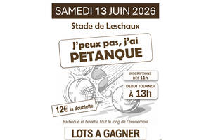 Tournoi de Pétanque Amateur de Leschaux