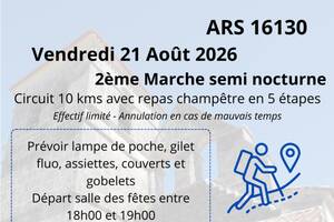 Marche gourmande semi nocturne
