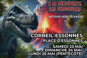 exposition de dinosaures dans l'Essonnes