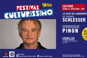 Festival Culturissimo - Lecture de Dominique Pinon