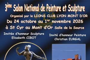 3ème salon national de peinture et de sculpture de Saint Cyr au Mont d’Or