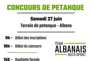 Concours de pétanque