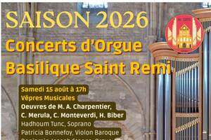 Saison 2026 - Concerts d'orgue en la Basilique Saint Remi de Reims