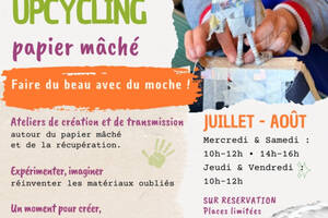 Upcycling en papier mâché : expérience artistique immersive