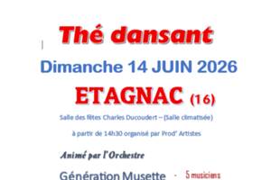 Thé dansant à ETAGNAC