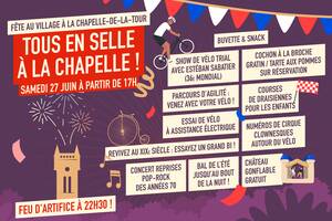 Fête au village « Tous en selle à La Chapelle » et feu d'artifice