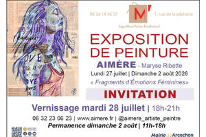 Fragments d'émotions féminines par l'artiste Aimère à Arcachon