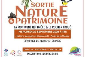 La montagne qui brûle et le rocher troué