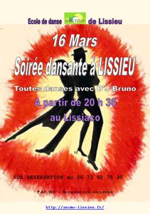 photo Soirée dansante à Lissieu le 16 mars