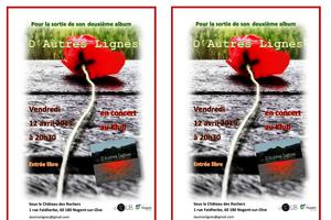 photo D'Autres Lignes en concert pour la sortie de son deuxième album