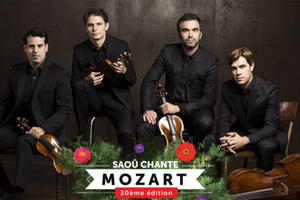 photo Saoû Chante Mozart - Quatuor Modigliani et Pierre Génisson
