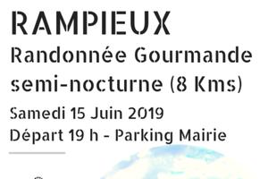 Marche gourmande semi nocturne