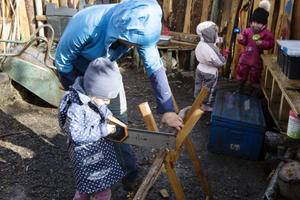 photo Projection en plein air du documentaire 