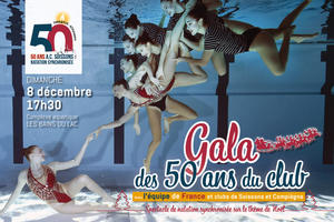 Gala des 50 ans du club de natation synchronisée de Soissons