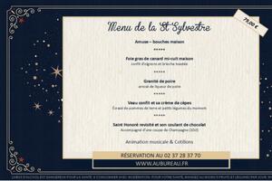 Menu St Sylvestre