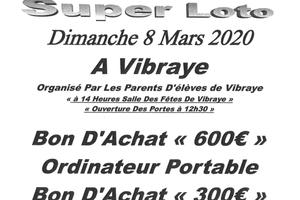 photo Super loto le 8 mars 2020 à 14h - Salle des fêtes de Vibraye