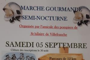 Marche gourmande semi nocturne