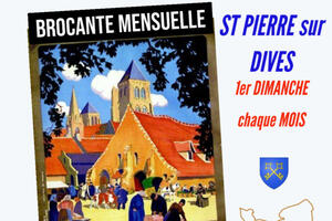 Marché mensuel d'Antiquités-Brocante de St PIERRE en AUGE(14)