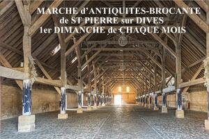 Marché mensuel d'Antiquités-Brocante de St PIERRE en AUGE(14)