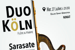 photo Duo Köln - Flûte & Harpe - Mardi 27 Juillet à Goult