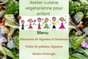 photo Atelier cuisine végétarienne enfants 6-10 ans