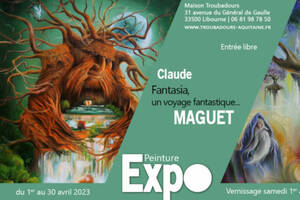 Vernissage exposition peinture Claude Maguet