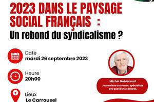 Conférence : 2023 dans le paysage social français : un rebond du syndicalisme ?