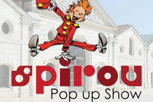 Le Spirou Pop Up Show monte le son de l'expo Rock! Pop! Wizz!