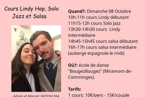 Coursde danse Lindy Hop, Solo Jazz et Salsa