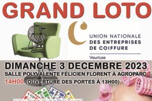 GRAND LOTO - Union Nationale des entreprises de coiffure - Vaucluse