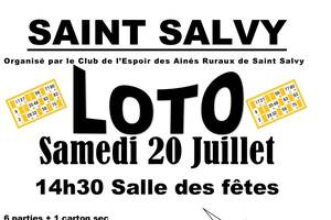 LOTO SAINT SALVY CLUB DE L'ESPOIR - AINES RURAUX
