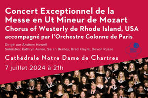 Concert Gratuit de la Messe en Ut Mineur de Mozart - Chorus of Westerly avec Orchestre Colonne