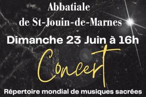 Concert Musiques Sacrées Abbatiale St Jouin de Marnes