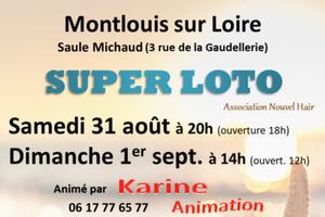 Super LOTO samedi 31 août animé par Karine Animation Final 700€ et Bingo Américain plus de 400€