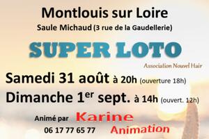 Super LOTO animé par Karine Animation dimanche 1er septembre Final 700€ et Bingo Américain plus de 400€