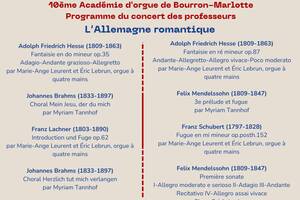Concerts de l'Académie d'orgue de Bourron-Marlotte