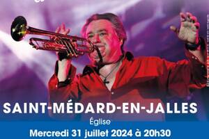 Jean-Claude Borelly et sa Trompette d'Or à ST Médard en Jalles