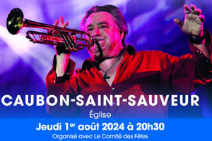 photo Jean-Claude Borelly et sa Trompette d'Or à Caubon Saint Sauveur