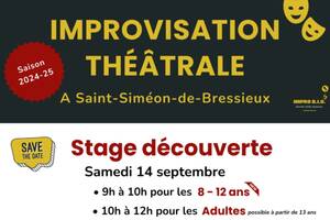Stage Découverte Improvisation Théatrale