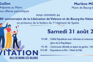 photo 80ème anniversaire de la libération de Bourg-lès-Valence