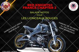 Balade motos caritative pour les Lionceaux Rouges