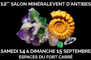 12ème Salon MinéralEvent d'Antibes - Minéraux, Fossiles, Gemmes, Bijoux, Cristal & Bien-être