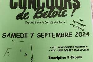 CONCOURS DE BELOTE